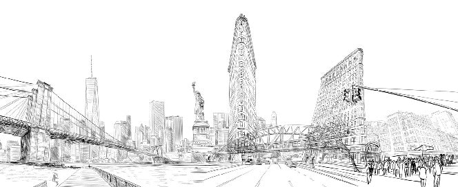 Papier peint architecture New York, XXL, tendance