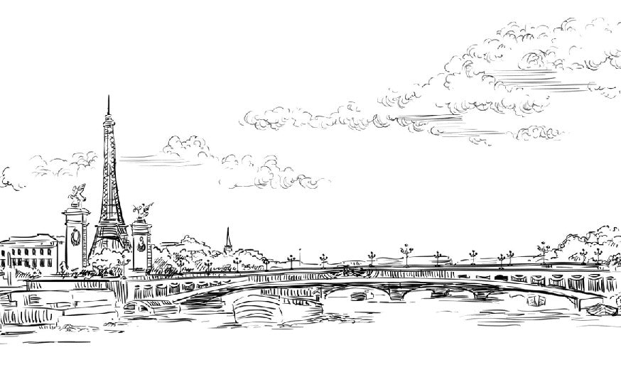 Papier peint pont Alexandre Paris