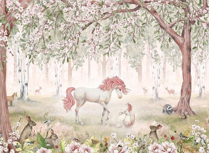 Papier peint licorne féerique fille, XXL, tendance