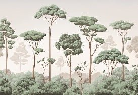 Pine forest breeze wallpaper, XXL, tendance