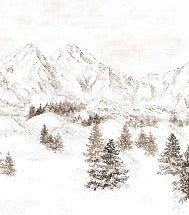 Papier peint montagne massif des Alpes, XXL, tendance