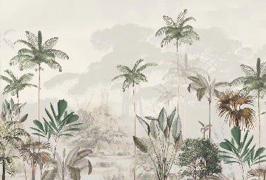 Papier peint panoramique jungle eden vert, XXL, tendance