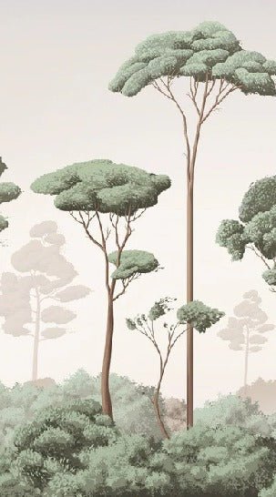 Papier peint brise légère pinède, XXL, tendance