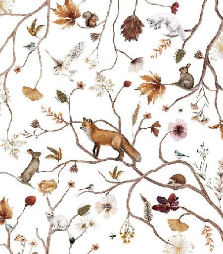 Papier peint enfant forêt aventure, XXL, tendance