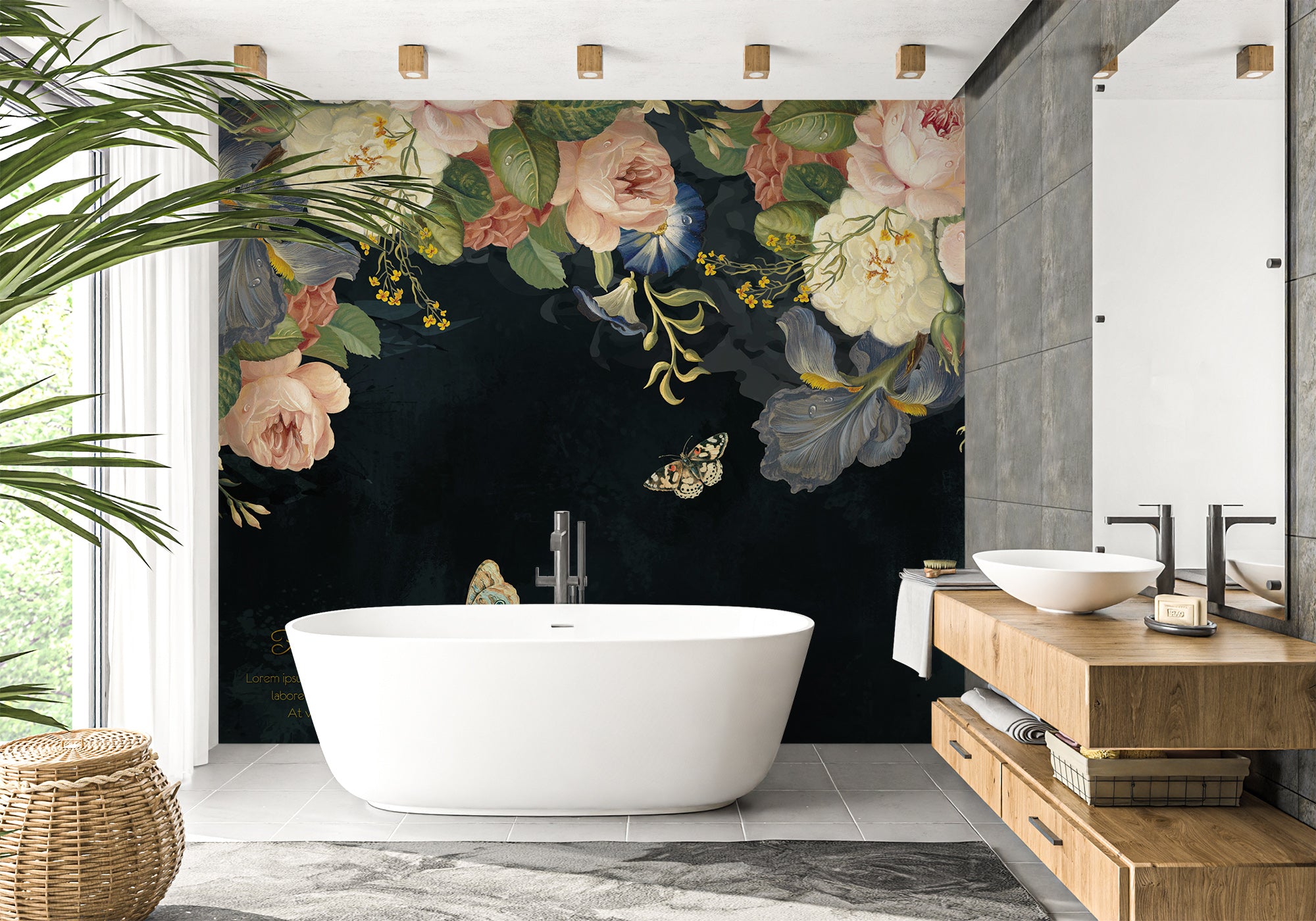 Tapisserie murale tissu Bohème amour coeur aquarelle succulentes Tapisserie murale tissu Bohème amour coeur aquarelle succulentes