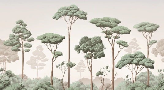 Papier peint brise légère pinède, XXL, tendance