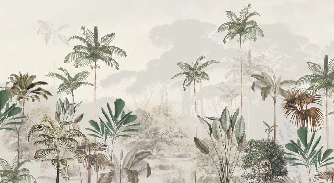 Papier peint panoramique jungle eden vert, XXL, tendance