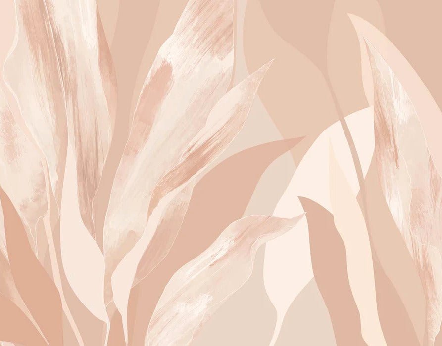 Papier peint étoffe florale nude, XXL, tendance