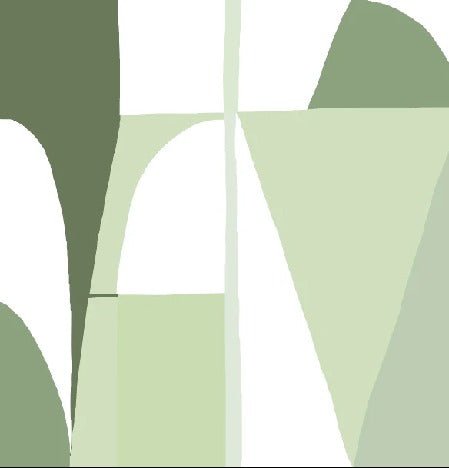 Papier peint Memphis style vert, XXL, tendance