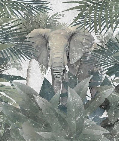 Papier peint Elephant d'Amazonie, XXL, tendance