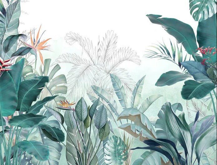 Papier peint panoramique tropical quintessence, XXL, tendance