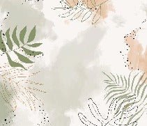 Papier peint panoramique aquarelle végétale, XXL, tendance