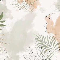 Papier peint panoramique aquarelle végétale, mural concept, tendance