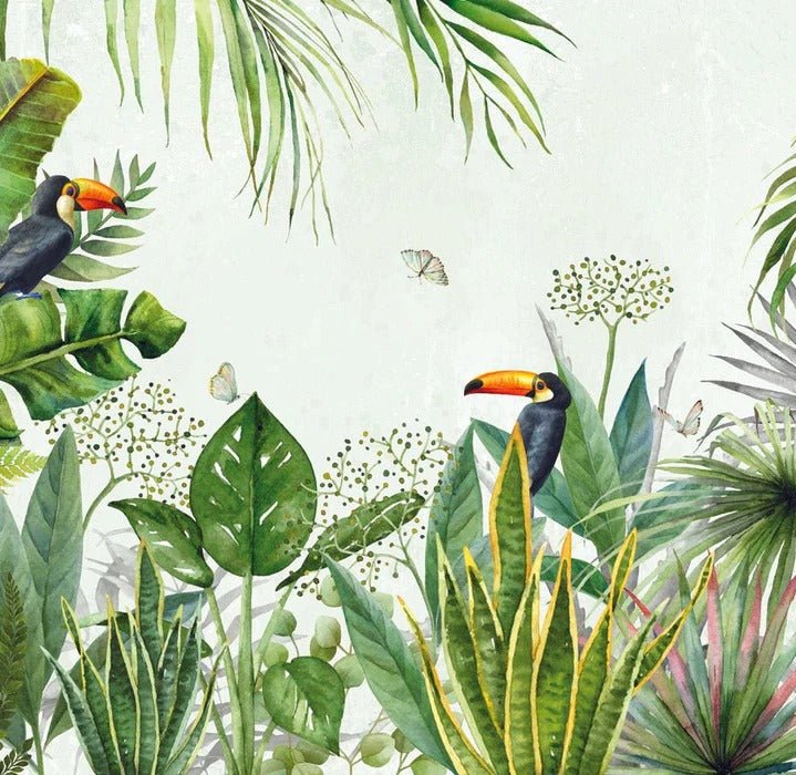 Papier peint Jungle oiseau exotique, XXL, tendance
