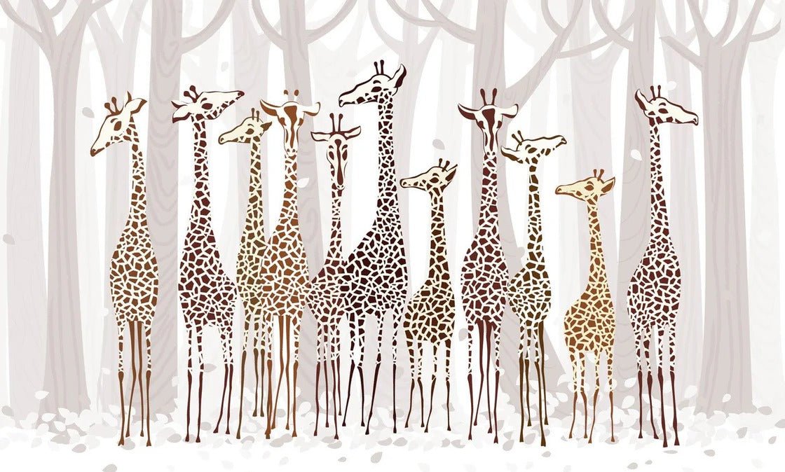 Papier peint Élégantes Girafes, XXL, tendance