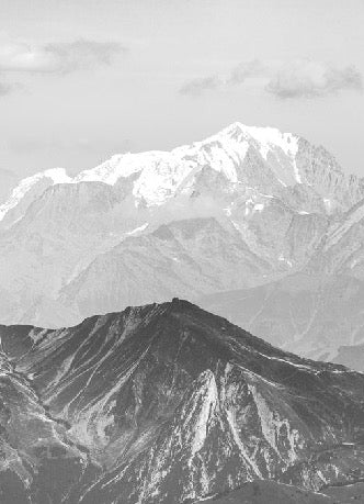 Papier peint salle de bain montagne ciel des aravis, XXL, tendance