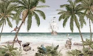 Papier peint la baie aux pirates, XXL, tendance