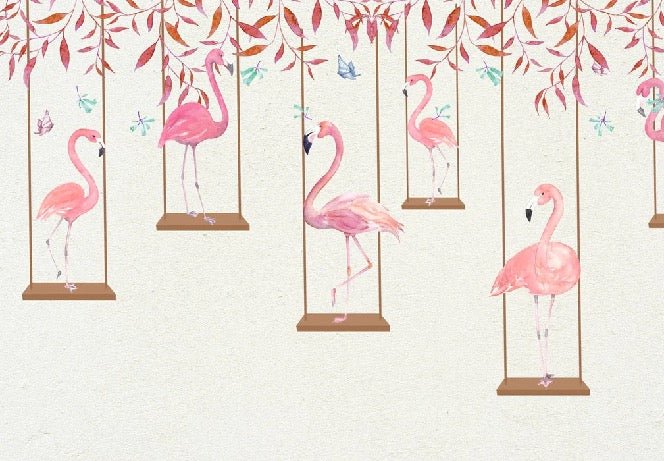 Papier peint Flamingo