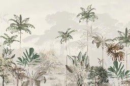 Papier peint panoramique jungle eden vert, XXL, tendance