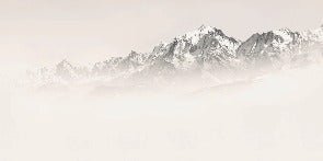 Papier peint Mont Blanc dans la brume sépia, XXL, tendance