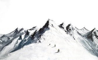 Papier peint ski alpinisme en montagne, XXL, tendance