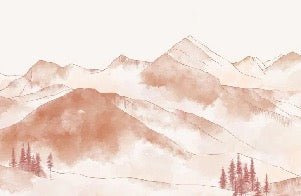Papier peint montagne chaine des Aravis, XXL, tendance