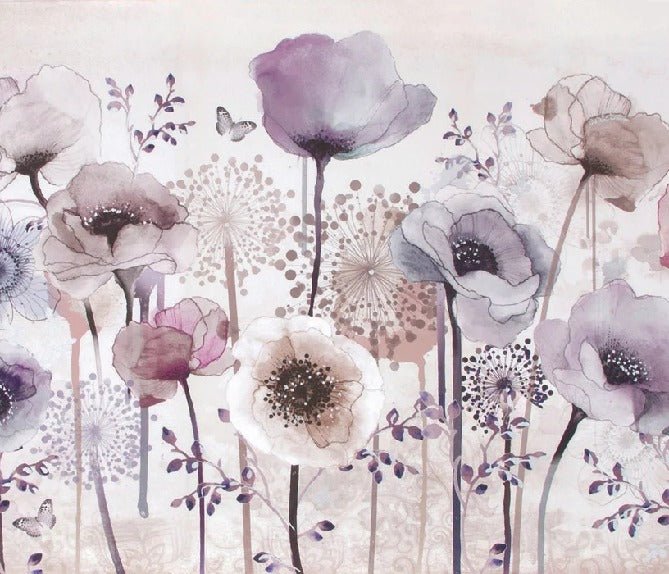 Papier peint Fleur Parme, XXL, tendance