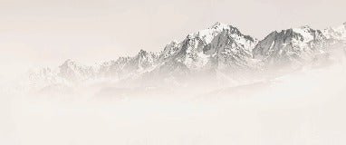 Papier peint Mont Blanc dans la brume sépia, XXL, tendance
