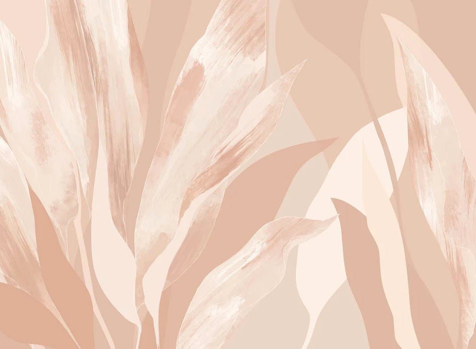 Papier peint étoffe florale nude, XXL, tendance