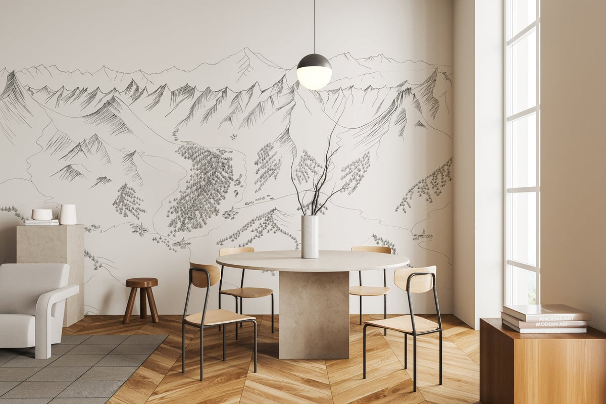 Papier peint en piste – La Clusaz