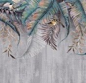 Papier peint Feuilles & Birds