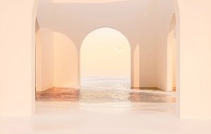 Papier peint panoramique design sunset arch, XXL, tendance