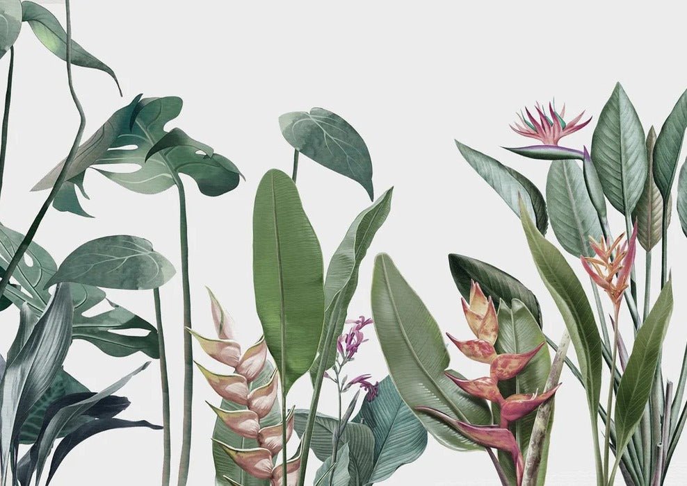 Papier peint panoramique Végétal tropical, XXL, tendance