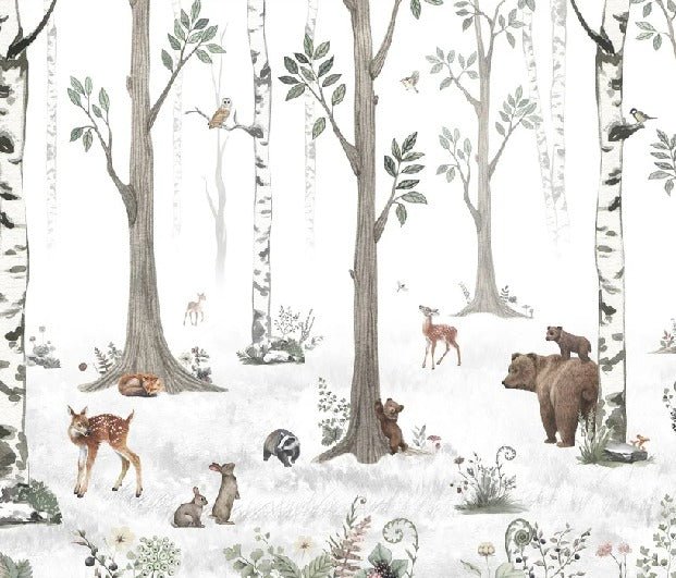 Papier peint animaux printemps forêt