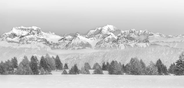 Papier peint photo - La Tournette et au delà, XXL, tendance