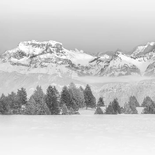Papier peint photo - La Tournette et au delà, XXL, tendance