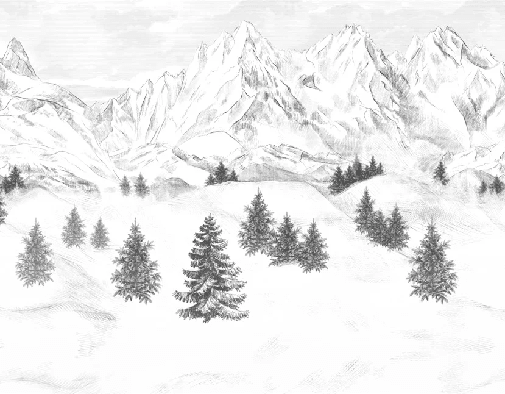 Papier peint Aiguilles d'Arves - Muralconcept