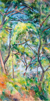 Papier peint forêt de pins - Paul Cézanne - Muralconcept