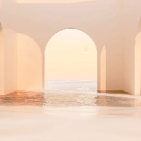 Papier peint panoramique design sunset arch - Muralconcept