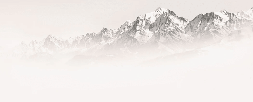 Papier peint matin brumeux Mont Blanc - Muralconcept