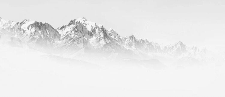 Papier peint matin brumeux Mont Blanc - Muralconcept