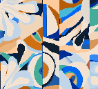 Papier peint abstrait vibrant - Muralconcept