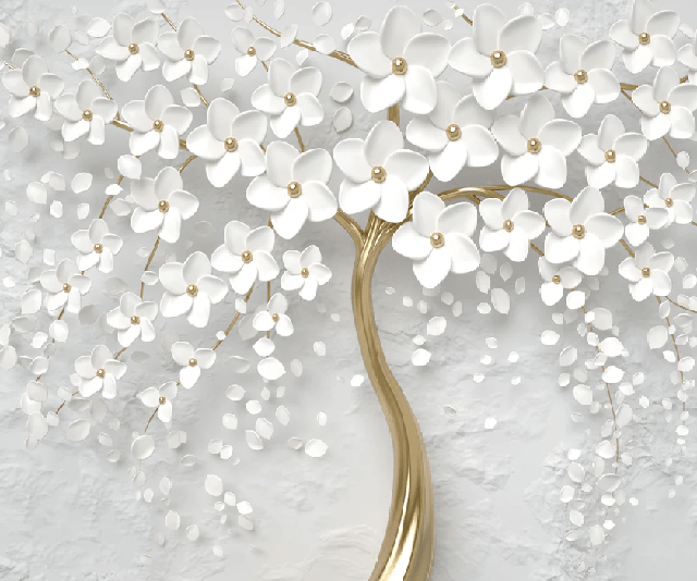 Papier peint toilette tree 3D, XXL, tendance