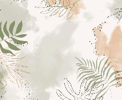 Papier peint panoramique aquarelle végétale - Muralconcept