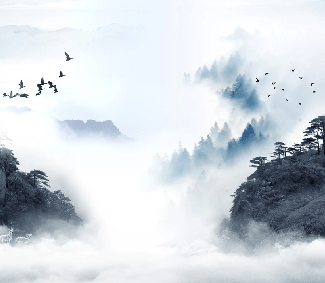 Papier peint Lever de jour en Chine, XXL, tendance