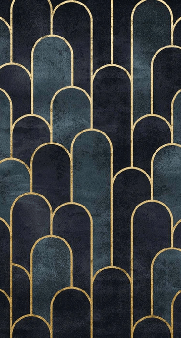 Papier peint dark blue chic - Muralconcept