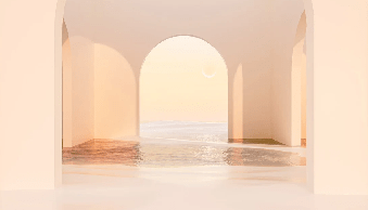Papier peint panoramique design sunset arch - Muralconcept