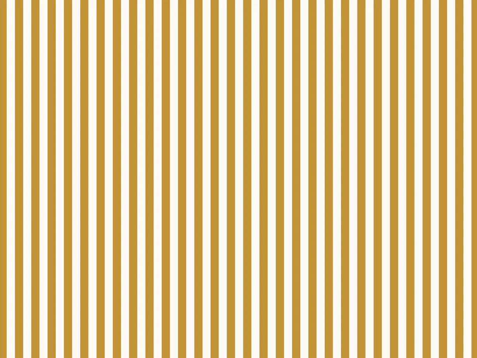 Papier peint rayure rétro jaune moutarde - Muralconcept
