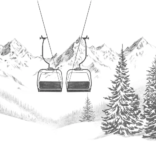 Papier peint immersion Alpine - Muralconcept