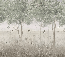 Papier peint panoramique clairière, XXL, tendance